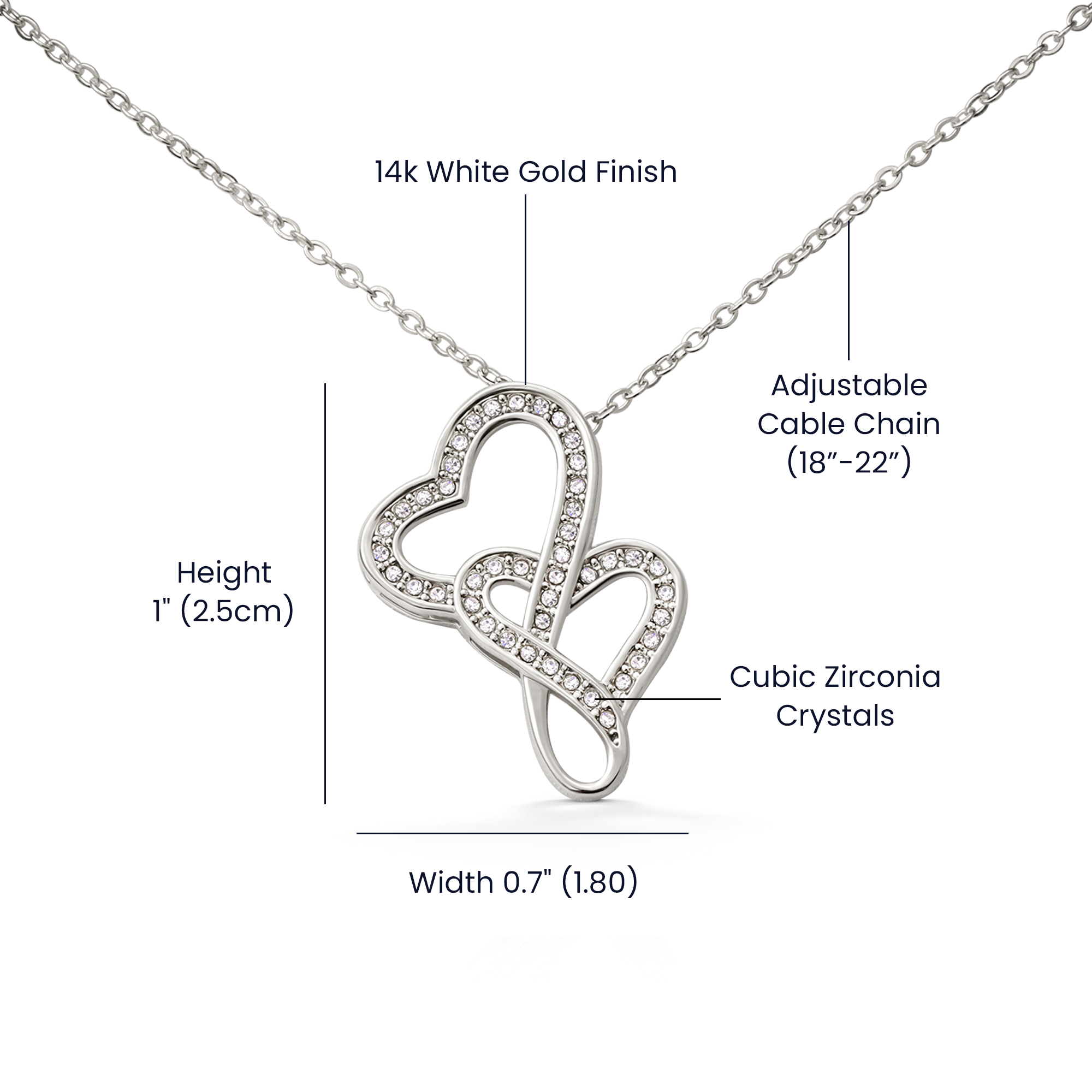 To My Soulmate Necklace - Long Distance Relationship Soulmate Gift for Romantic Occasions - Heart-to-heart Pendant Necklace