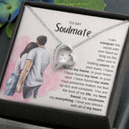 To My Soulmate Necklace - Unique Soulmate Gift for Her for Birthdays & Surprise Moments - Forever Love Necklace