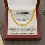 Cuban Link Chain for Him - Husband Birthday & Anniversary Gift from Wife