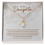 To My Daughter Necklace – Daughter Birthday Graduation Celebration Gift – Alluring Beauty Necklace