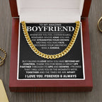 Cuban Link Chain for Boyfriend - Meeting you was fate - Birthday, Anniversary & Christmas Gift for Him