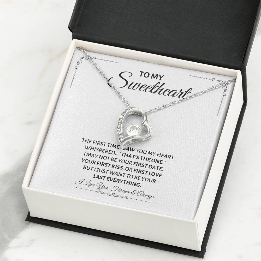 To My Sweetheart Necklace - Gift for Love on Valentine’s Day & Special Days - Forever Love Necklace
