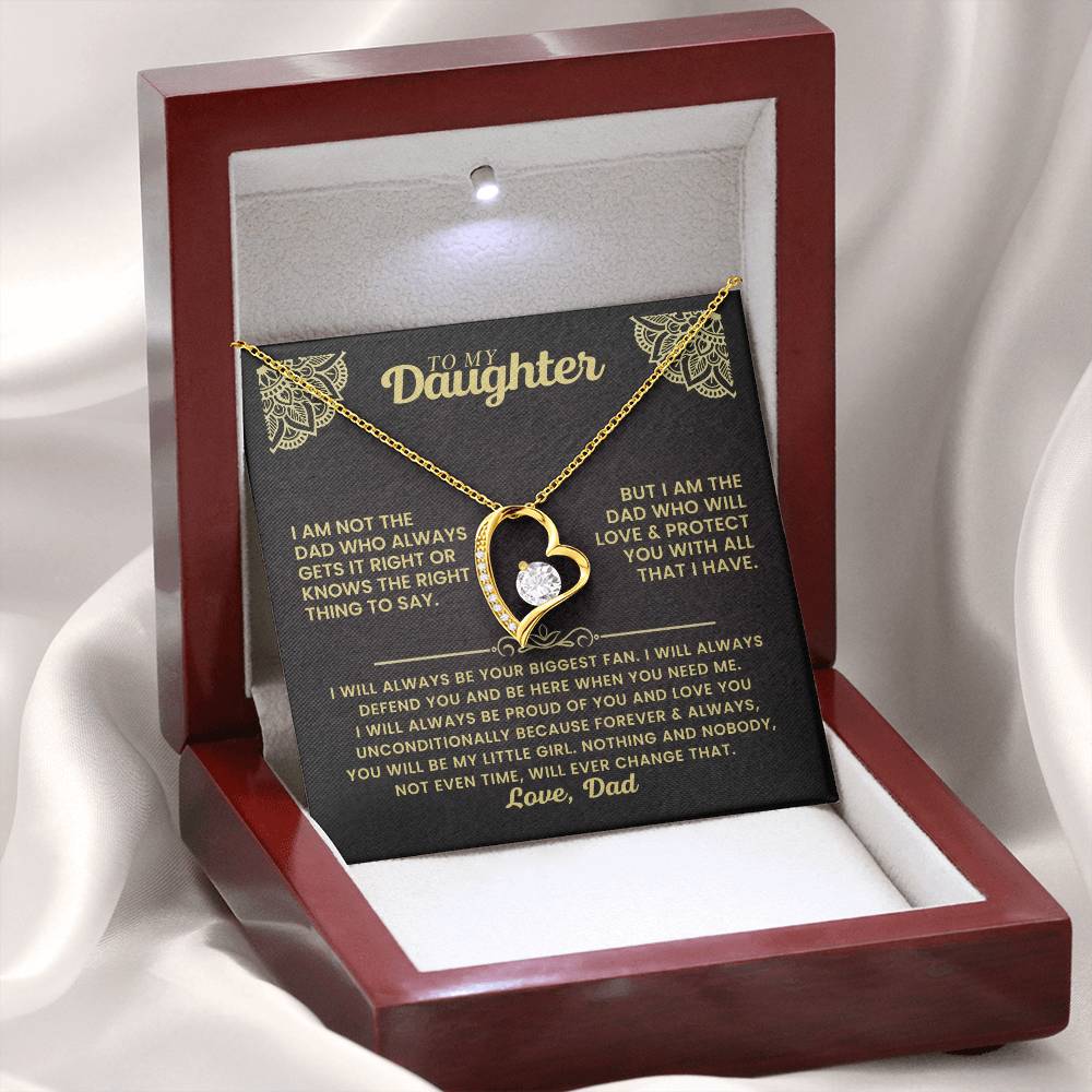 To My Daughter - I Will Always Be Your Biggest Fan - Forever Love Necklace