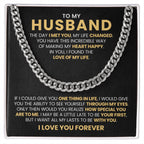 To My Husband - If I could give you one thing in life - Cuban Link Chain Gift from Wife to Husband