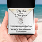 Mother and Daughter Gift - I Love You Mom - Lucky In Love Necklace - Best for Birthday, Christmas & Mother's Day