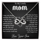 To My Lovely Mom - Thank You - Endless Love Necklace - Best Gift For Mom From Son