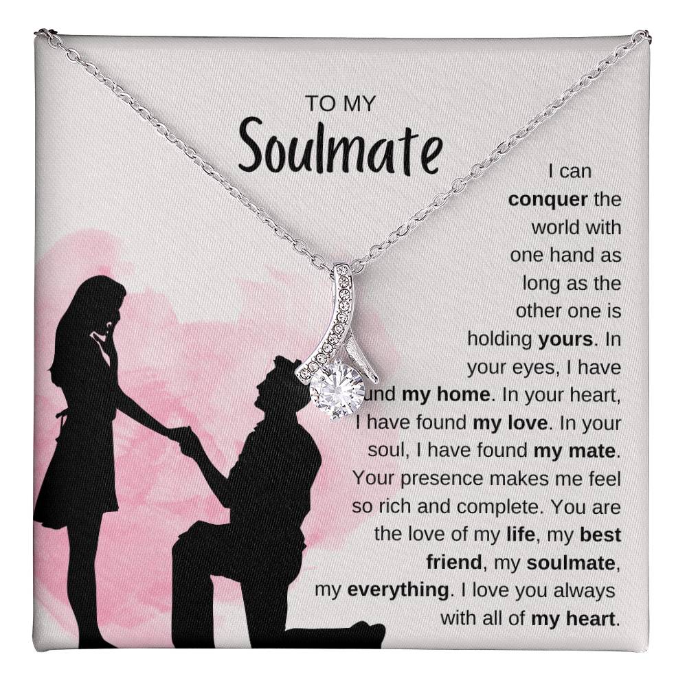 To My Soulmate Necklace - Soulmate Jewelry for Valentine’s Day & Gifts for Her - Alluring Beauty Necklace