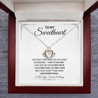 To My Sweetheart Necklace - Gift for Love on Valentine’s Day & Special Days - Crown Pendant Necklace