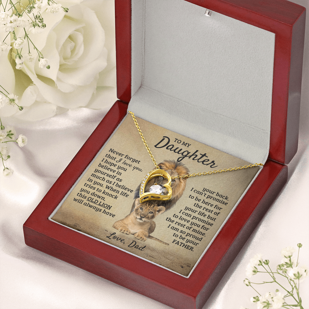 To My Daughter - I'm Proud To Be Your Father - Forever Love Necklace
