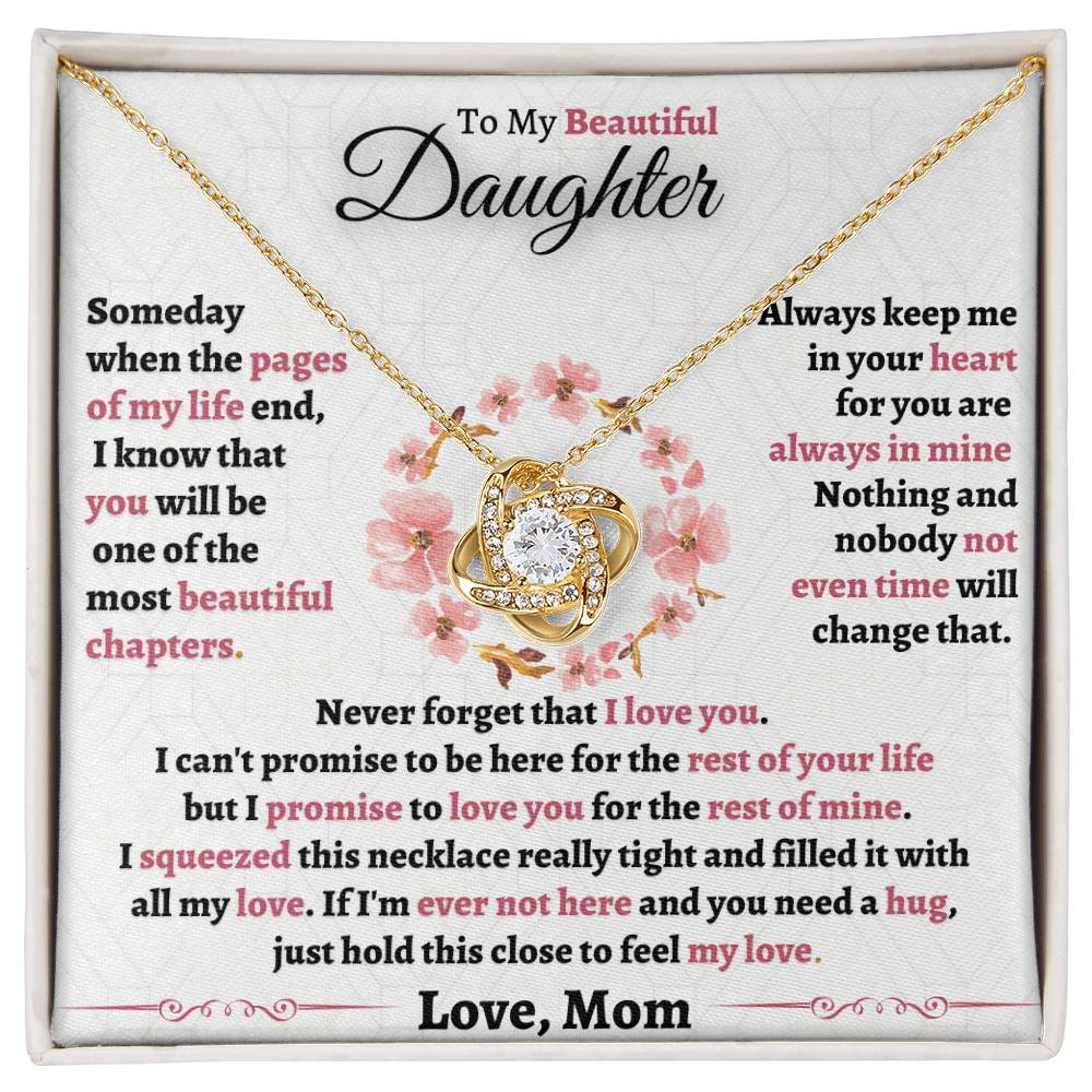 Heartfelt Gift for Daughter from Mom - Never forget that I Love You - FGH