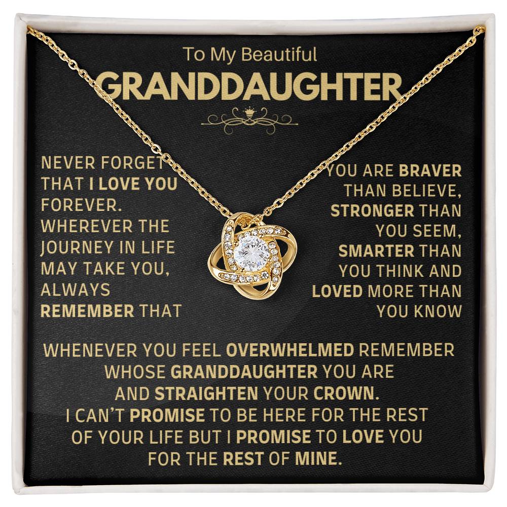 Heartfelt Gift for Granddaughter - I LOVE YOU - TFG