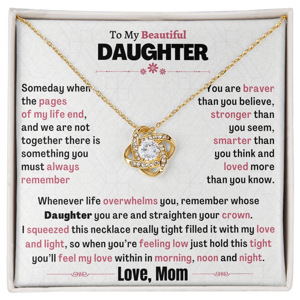 Beautiful Heartfelt Gift for Daughter from Mom - Morning, Noon and night