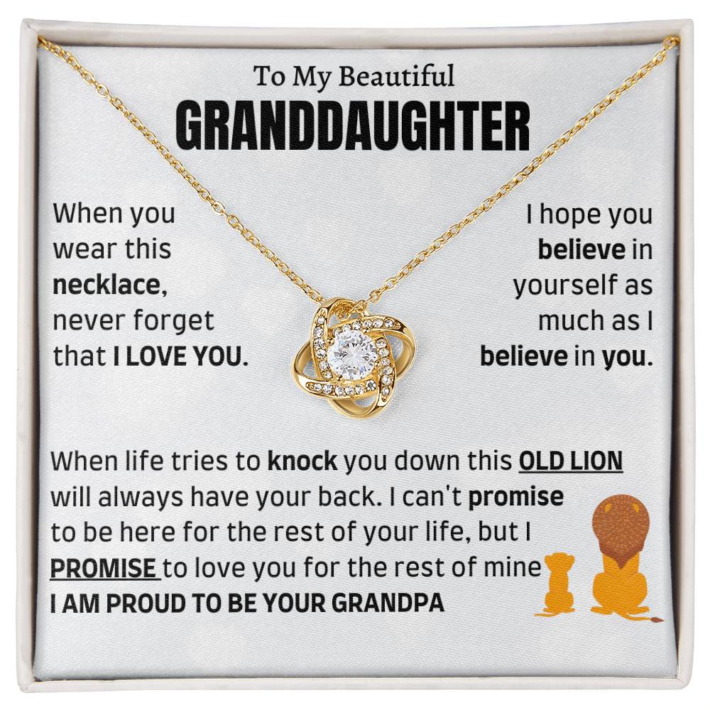 Heartfelt Gift for Granddaughter from Grandpa - Proud to be your Grandpa - LK