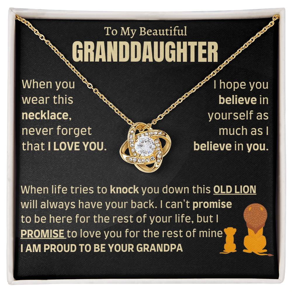 Heartfelt Gift for Granddaughter from Grandpa - I am proud to be your Grandpa - LKB - FGH