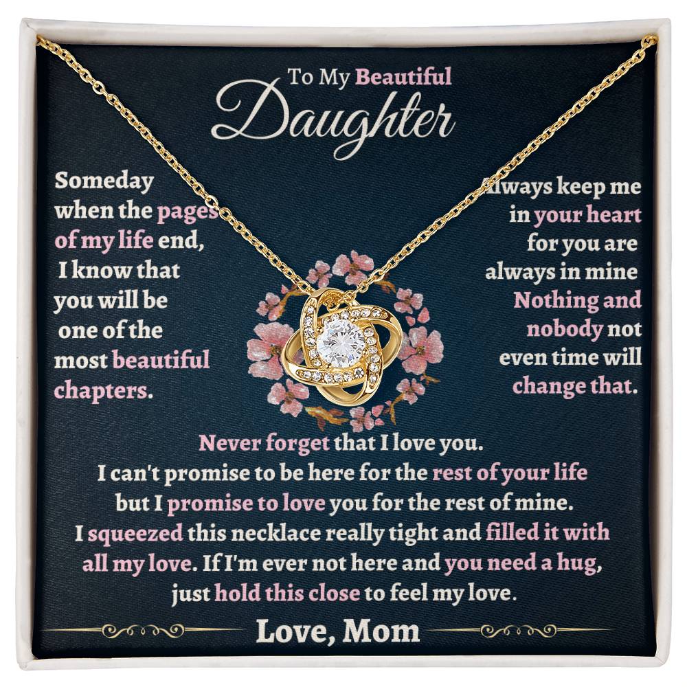 Heartfelt Gift for Daughter - Never forget that I love you