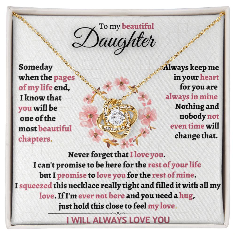 Beautiful Gift for Daughter from Mom - Never forget I love you