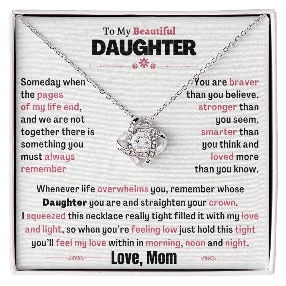 Beautiful Heartfelt Gift for Daughter from Mom - Morning, Noon and night  - FGH