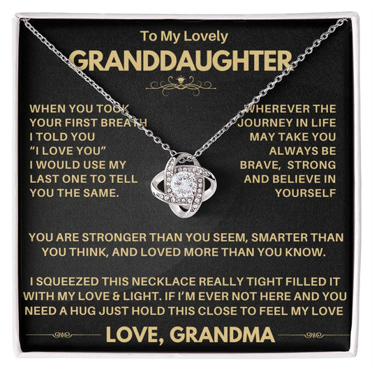 Beautiful Gift for Granddaughter from Grandma - Hold this Tight - FGH