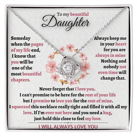 Beautiful Gift for Daughter from Mom - Never forget I love you