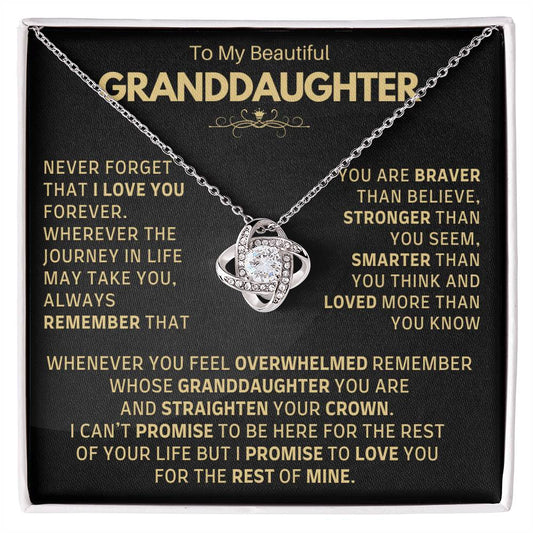 Heartfelt Gift for Granddaughter - I LOVE YOU