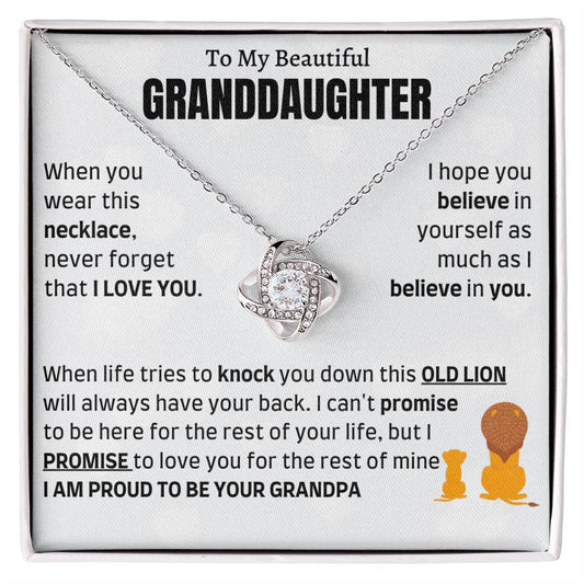 Heartfelt Gift for Granddaughter from Grandpa - Proud to be your Grandpa - LK