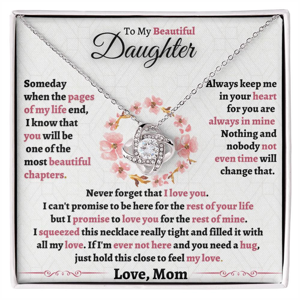 Heartfelt Gift for Daughter from Mom - Never forget that I Love You - FGH