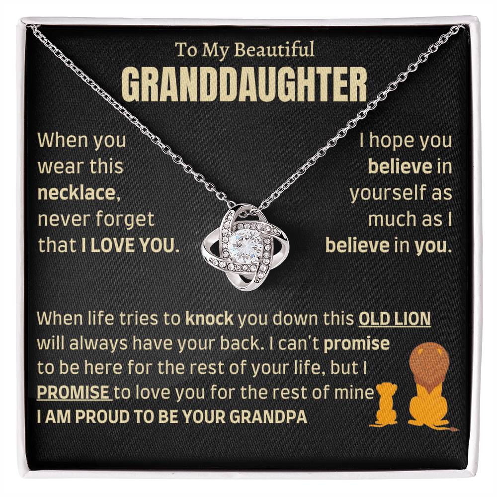 Heartfelt Gift for Granddaughter from Grandpa - I am proud to be your Grandpa - LKB - FGH