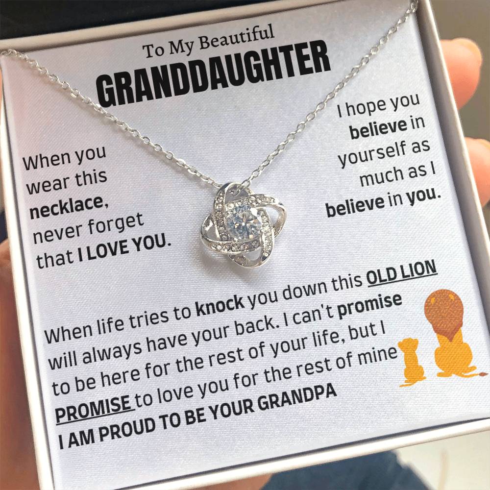 Heartfelt Gift for Granddaughter from Grandpa - Proud to be your Grandpa - LK