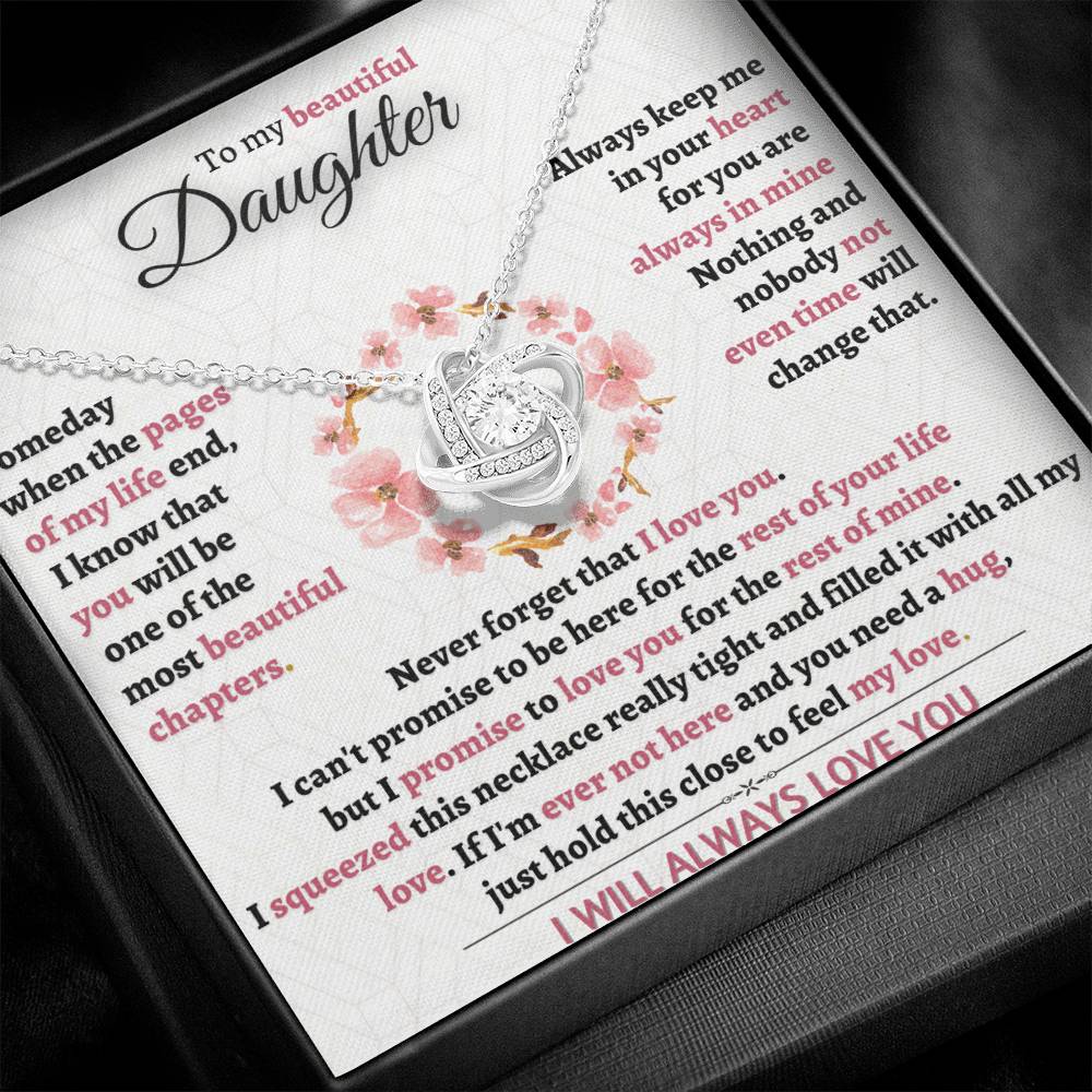 Beautiful Gift for Daughter from Mom - Never forget I love you