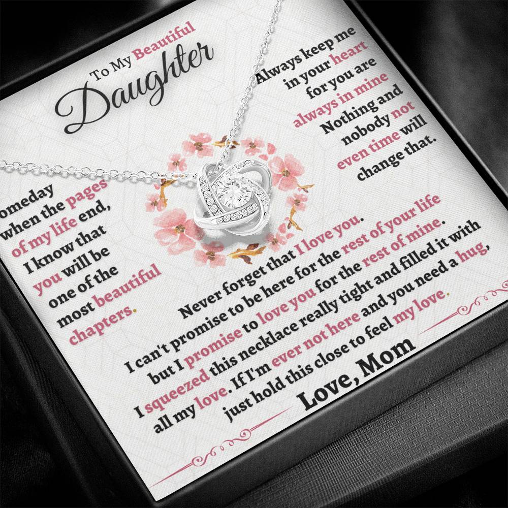 Heartfelt Gift for Daughter from Mom - Never forget that I Love You - FGH