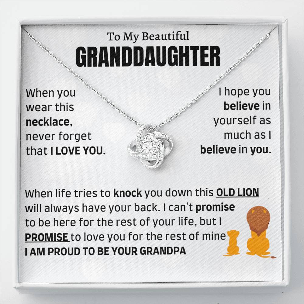 Heartfelt Gift for Granddaughter from Grandpa - Proud to be your Grandpa - LK