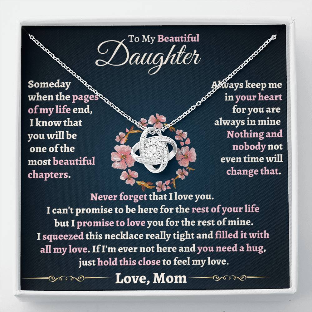 Heartfelt Gift for Daughter - Never forget that I love you