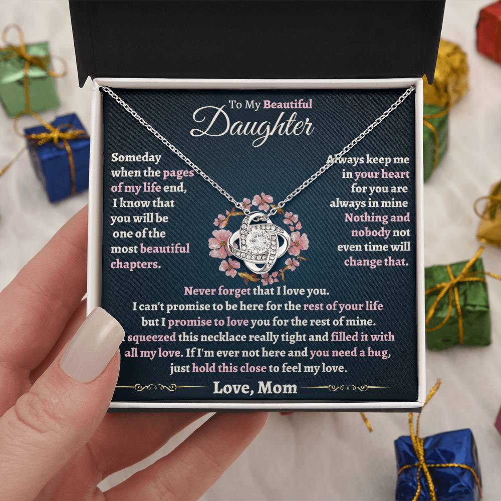 Heartfelt Gift for Daughter - Never forget that I love you