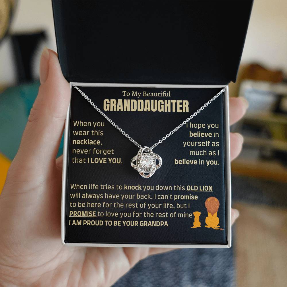 Heartfelt Gift for Granddaughter from Grandpa - I am proud to be your Grandpa - LKB - FGH