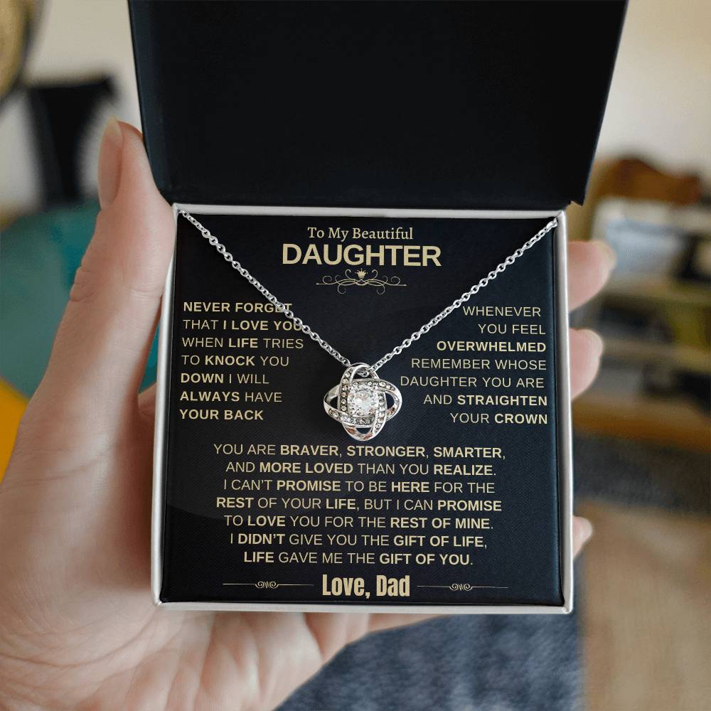 Beautiful Gift for Daughter from Dad "Life Gave Me the Gift Of You"