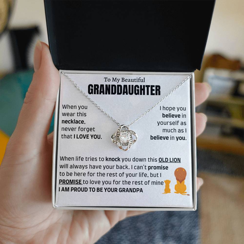 Heartfelt Gift for Granddaughter from Grandpa - Proud to be your Grandpa - LK