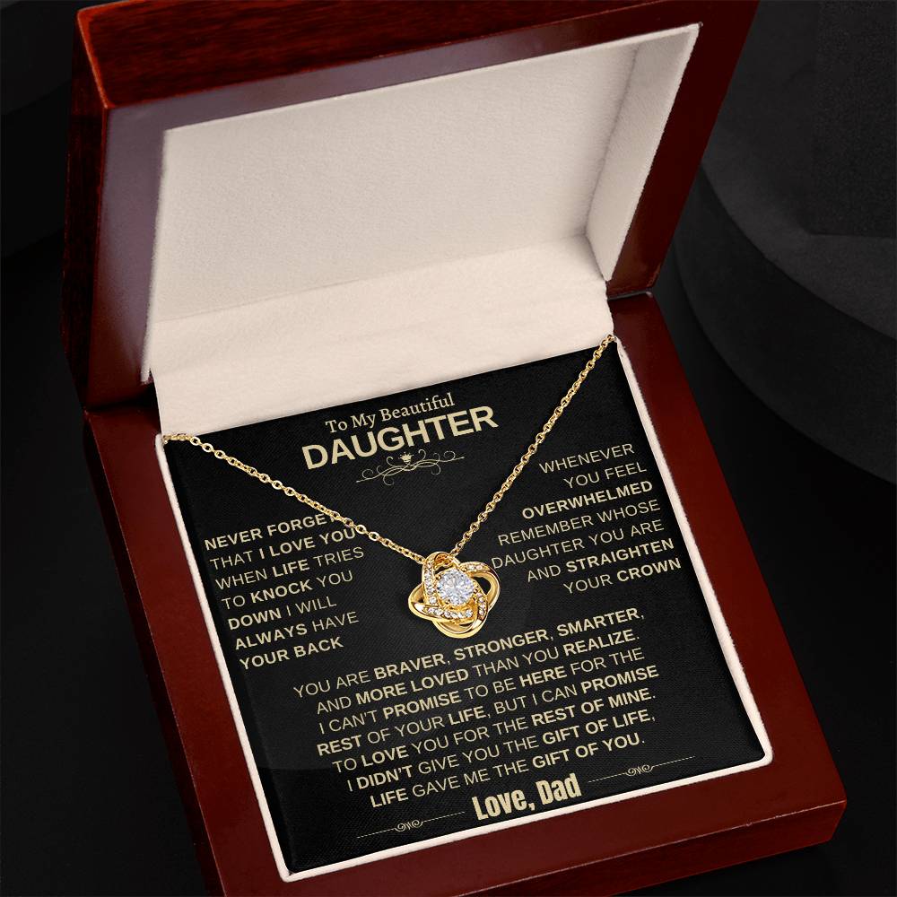 Beautiful Gift for Daughter from Dad "Life Gave Me the Gift Of You"