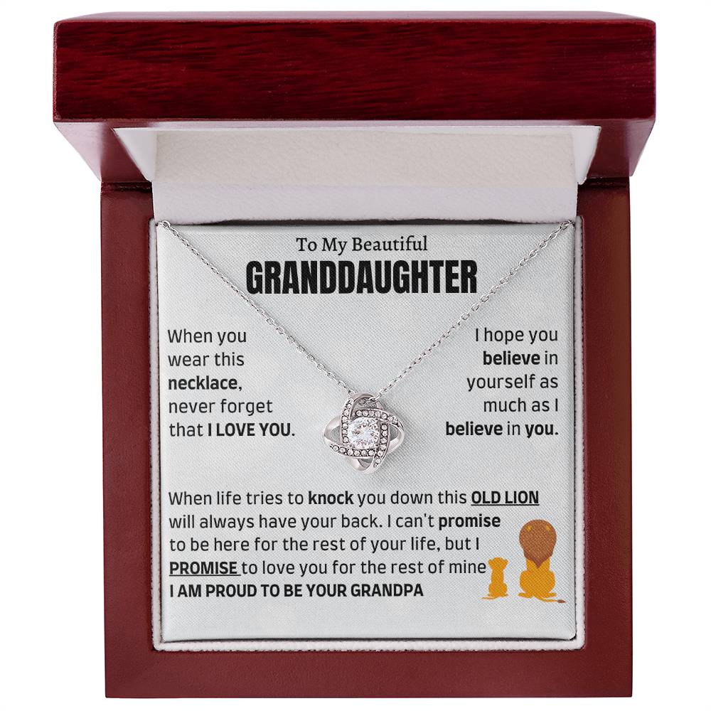 Heartfelt Gift for Granddaughter from Grandpa - Proud to be your Grandpa - LK