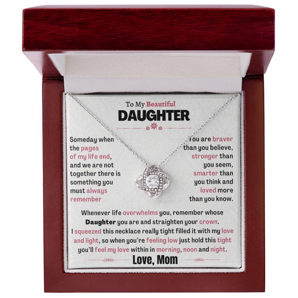 Beautiful Heartfelt Gift for Daughter from Mom - Morning, Noon and night  - FGH