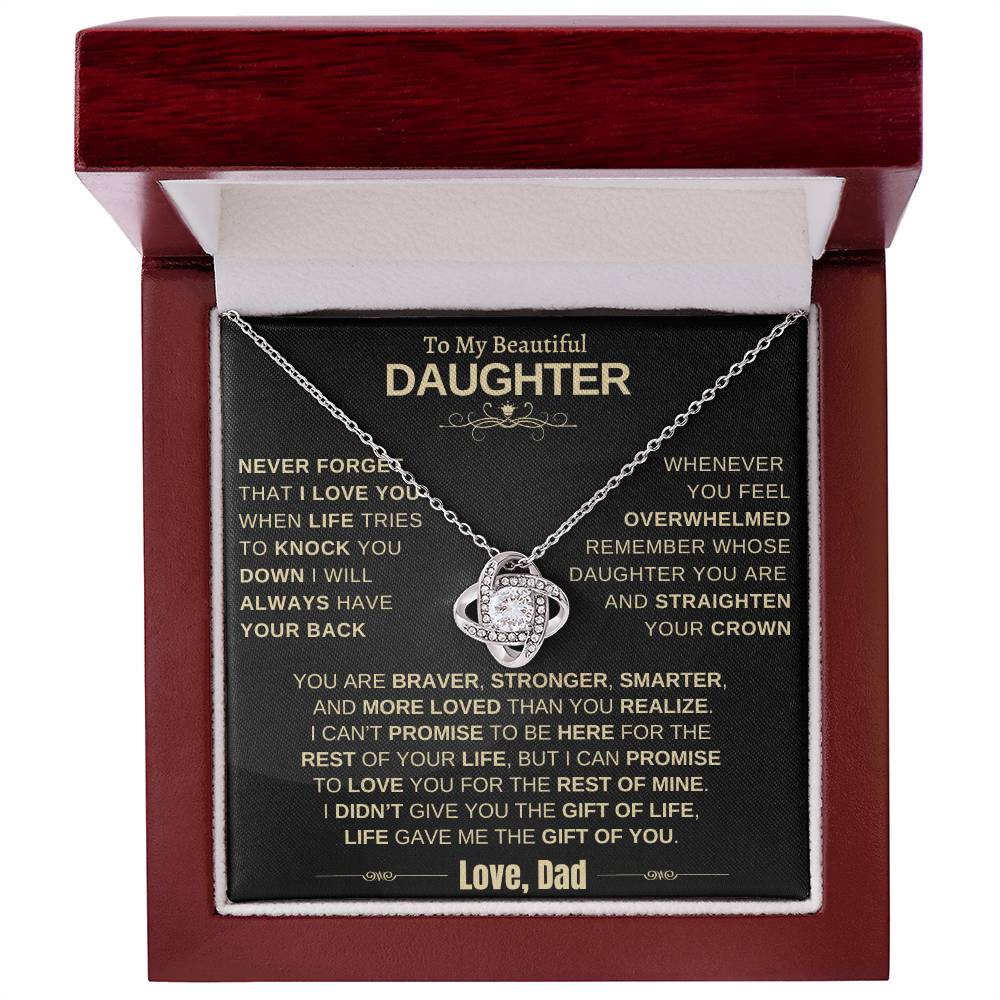 Beautiful Gift for Daughter from Dad "Life Gave Me the Gift Of You"