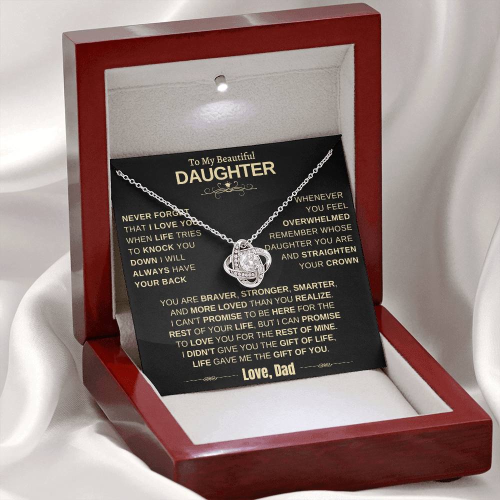 Beautiful Gift for Daughter from Dad "Life Gave Me the Gift Of You"