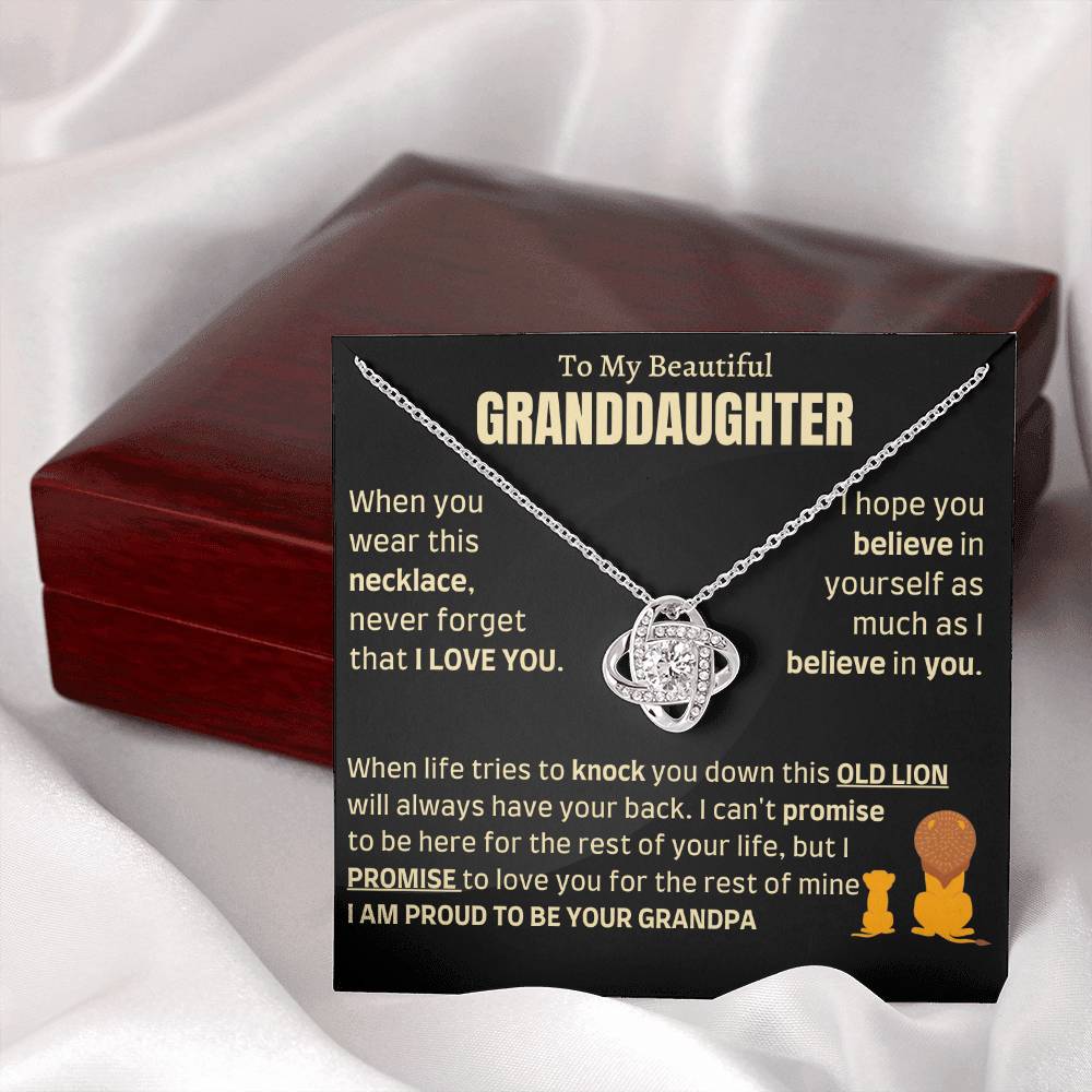 Heartfelt Gift for Granddaughter from Grandpa - I am proud to be your Grandpa - LKB - FGH