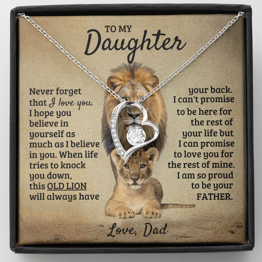 To My Daughter - I'm Proud To Be Your Father - Forever Love Necklace