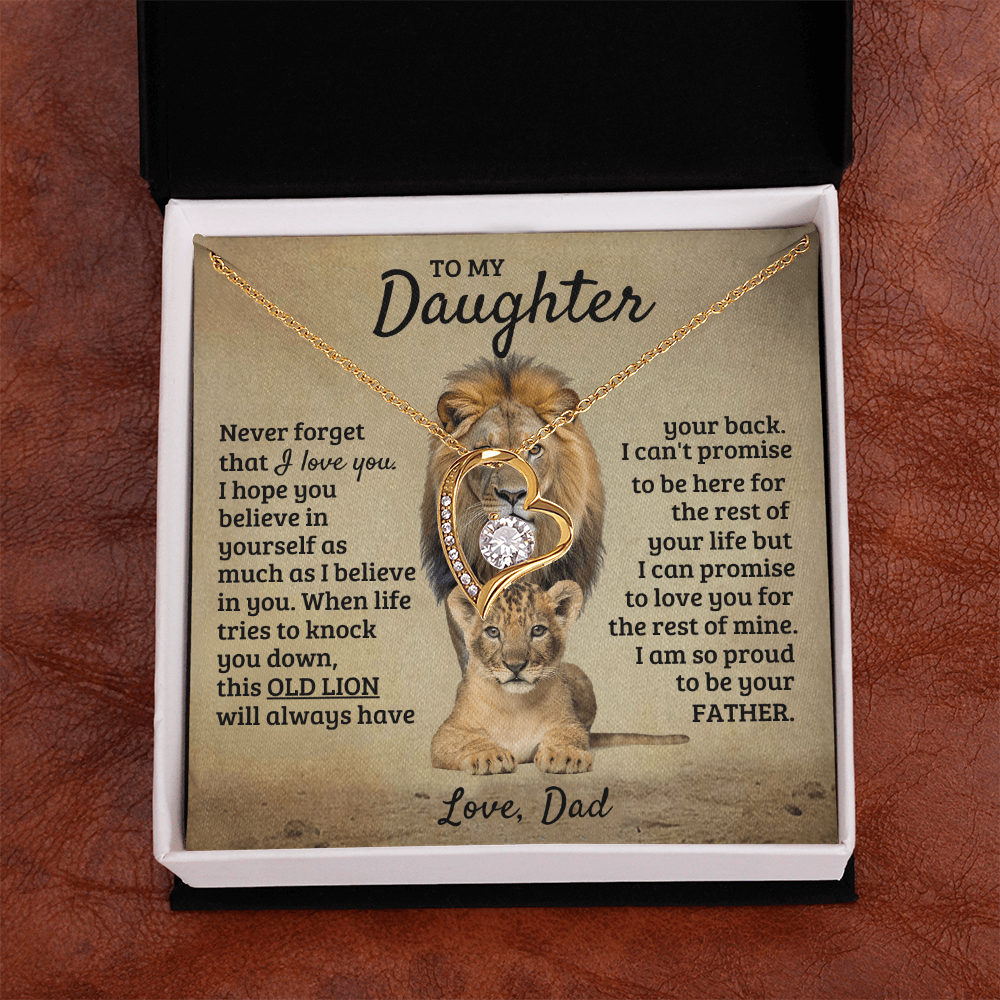 To My Daughter - I'm Proud To Be Your Father - Forever Love Necklace