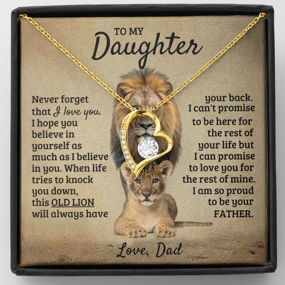 To My Daughter - I'm Proud To Be Your Father - Forever Love Necklace