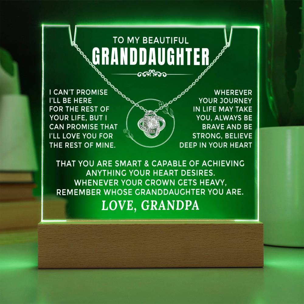 Heartfelt Keepsake Gift for Granddaughter from Grandpa - tfg