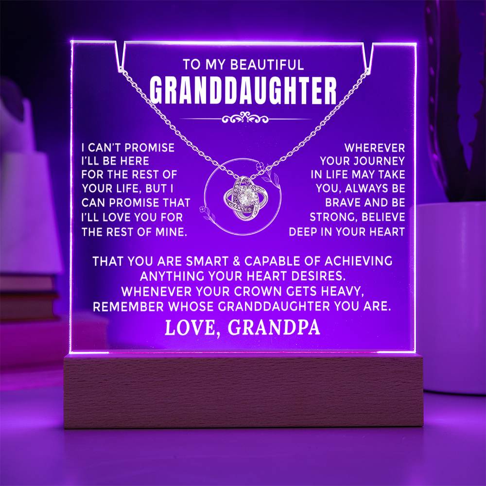 Heartfelt Keepsake Gift for Granddaughter from Grandpa - tfg