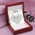 To My Mom - You Will Always Be There To Support Me - Endless Love Necklace - Sentimental Gift for Mom