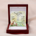 To My Wife Necklace - Loving Gift from Husband, Sentimental Jewelry for Christmas, Valentine’s Day & Birthday Celebrations - Anchor Pendant Necklace