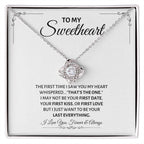 To My Sweetheart Necklace - Gift for Love on Valentine’s Day & Special Days - Love Knot Necklace